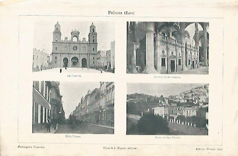 LAMINA ESPASA 1490: Imagenes de Las Palmas