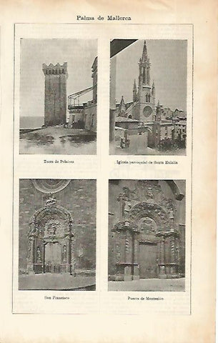 LAMINA ESPASA 1498: Imagenes de Palma de Mallorca