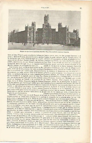 LAMINA ESPASA 1511: Palacio de las Comunicaciones Madrid