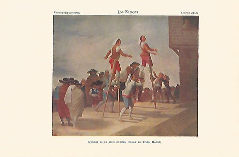LAMINA ESPASA 1609: Los Zancos de Goya