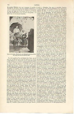 LAMINA ESPASA 1613: Maniquies con el traje regional de Zamora