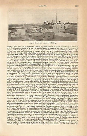 LAMINA ESPASA 1679: Azucarera del Gallego Zaragoza