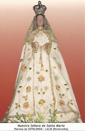 POSTAL 54615: Virgen de Santa Maria. Lalin Pontevedra