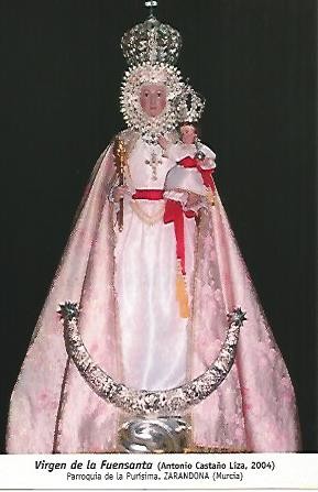 POSTAL 54623: Virgen de la Fuensanta. Zarandona Murcia