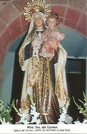 POSTAL 54639: Virgen del Carmen. Campo de Criptana Ciudad Real