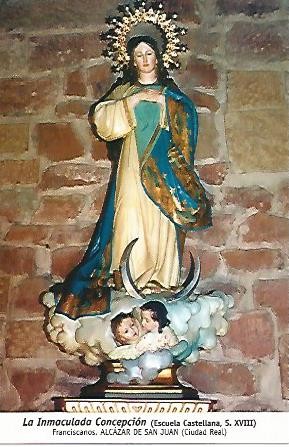 POSTAL 54640: La Inmaculada Concepcion (siglo XVIII). Alcazar de San Juan Ciudad Real