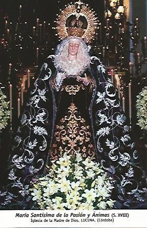 POSTAL 54649: Maria Santisima de la Pasion y Animas. Lucena Cordoba