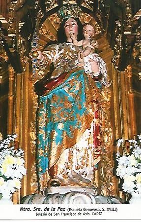 POSTAL 54660: Nuestra Señora de la Paz (siglo XVIII). Cadiz