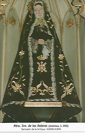 POSTAL 54693: Virgen de los Dolores (siglo XVII). Guadalajara