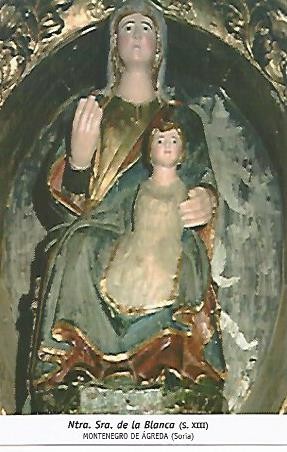 POSTAL 54701: Nuestra Señora de la Blanca (siglo XIII). Montenegro de Agueda Soria