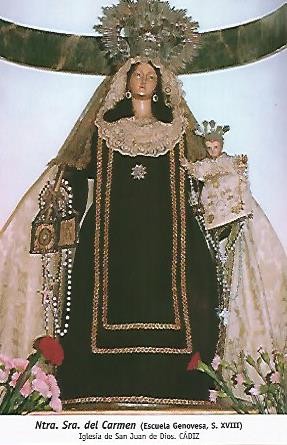 POSTAL 54714: Virgen del Carmen. Cadiz
