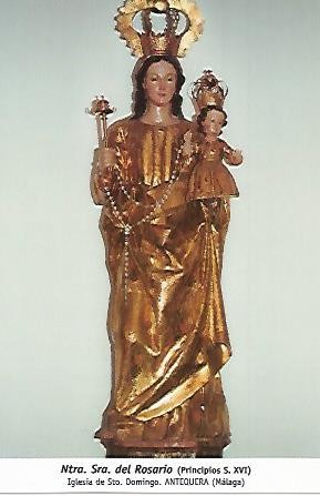 POSTAL 54729: Virgen del Rosario (siglo XVI). Antequera Malaga