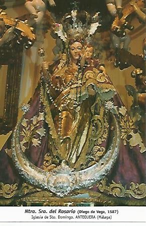 POSTAL 54730: Virgen del Rosario de Diego de Vega 1587. Antequeera Malaga