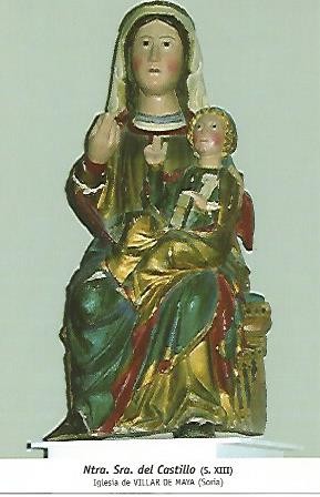 POSTAL 54741: Nuestra Señora del Castillo (siglo XIII). Villar de Maya Soria