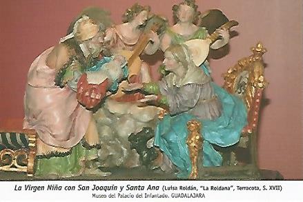 POSTAL 54756: La Virgen Niña con San Joaquin y Santa Ana. Guadalajara