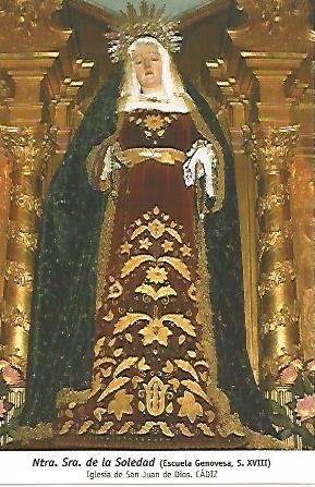 POSTAL 54764: Virgen de la Soledad. Cadiz