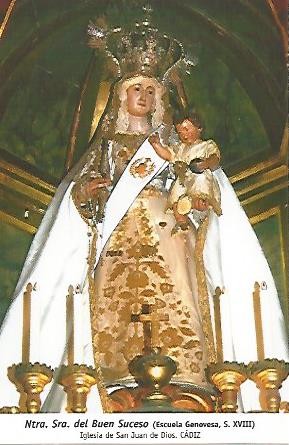 POSTAL 54765: Virgen del Buen Suceso. Cadiz