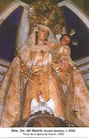 POSTAL 54767: Virgen del Rosario. Cadiz