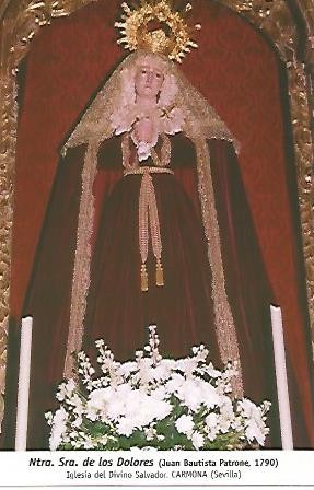 POSTAL 54775: Virgen de los Dolores de Patrone 1790. Carmona Sevilla