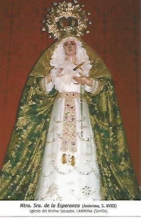POSTAL 54776: Virgen de la Esperanza. Carmona Sevilla