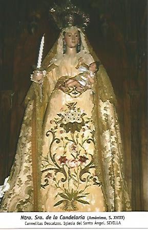 POSTAL 54789: Virgen de la Candelaria. Sevilla