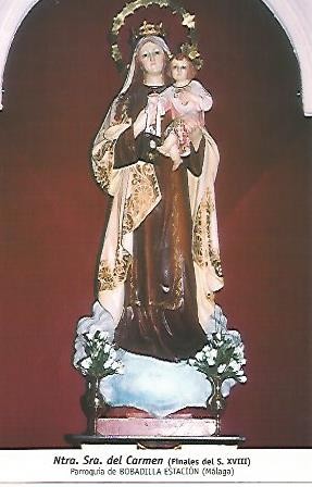 POSTAL 54791: Virgen del Carmen. Bobadilla Estacion Malaga
