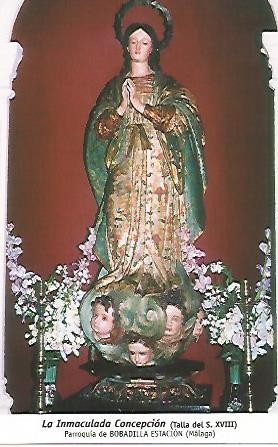 POSTAL 54792: La Inmaculada Concepcion. Bobadilla Estacion Malaga