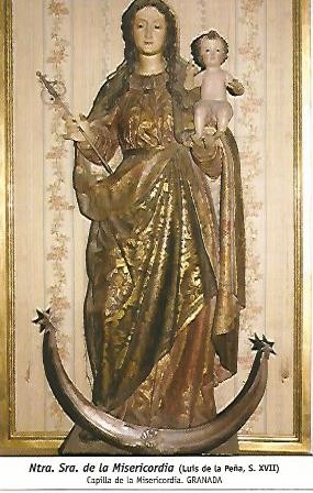 POSTAL 54802: Virgen de la Misericordia de Luis de la Peña siglo XVII. Granada