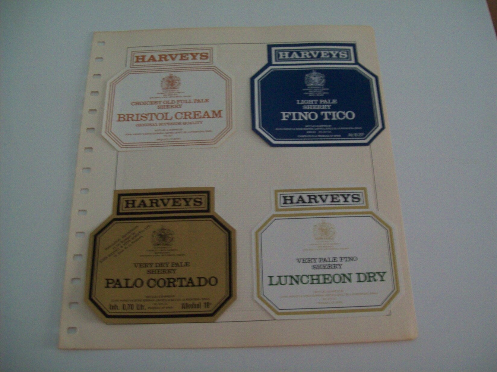 ETIQUETA LICOR 2238: Harveys - España