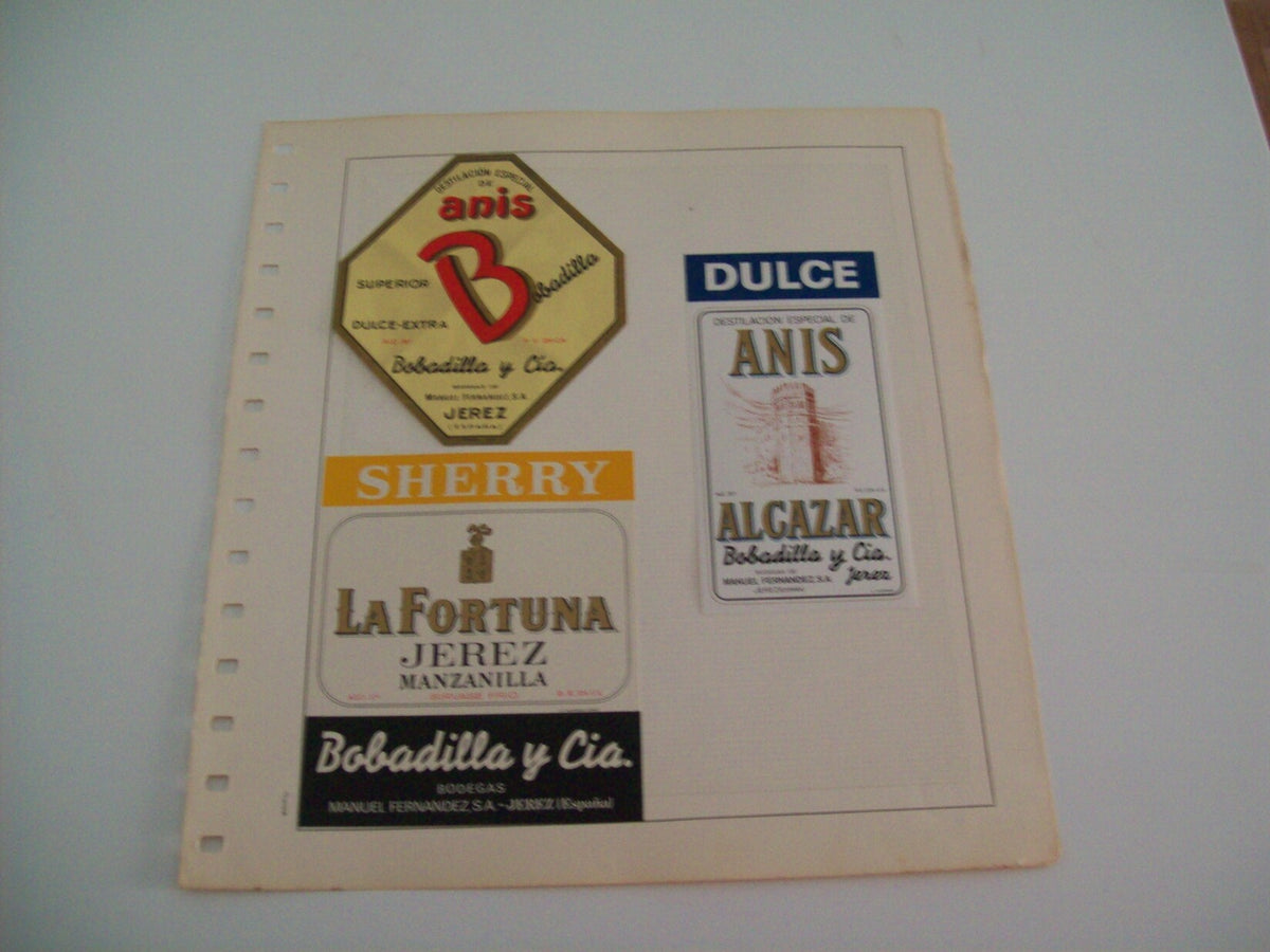 ETIQUETA LICOR 2247: Anis y Jerez Bobadilla