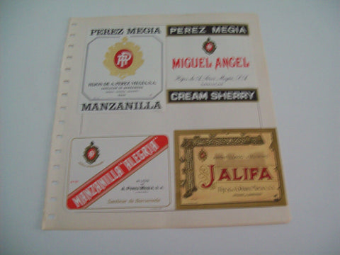 ETIQUETA LICOR 2255: Manzanilla Perez Megia