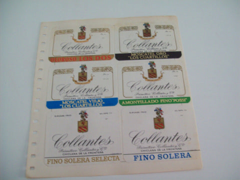 ETIQUETA LICOR 2275: Licores Collantes