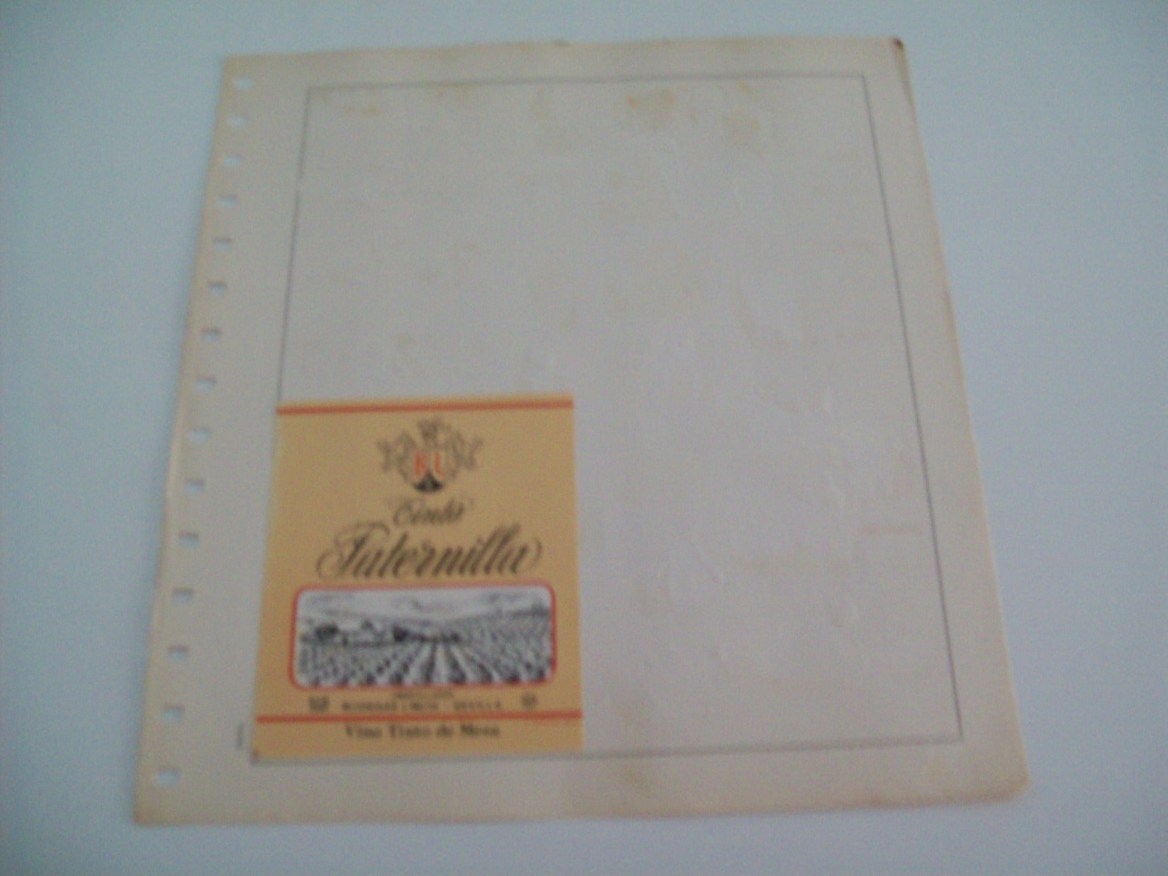 ETIQUETA LICOR 2280: Paternilla