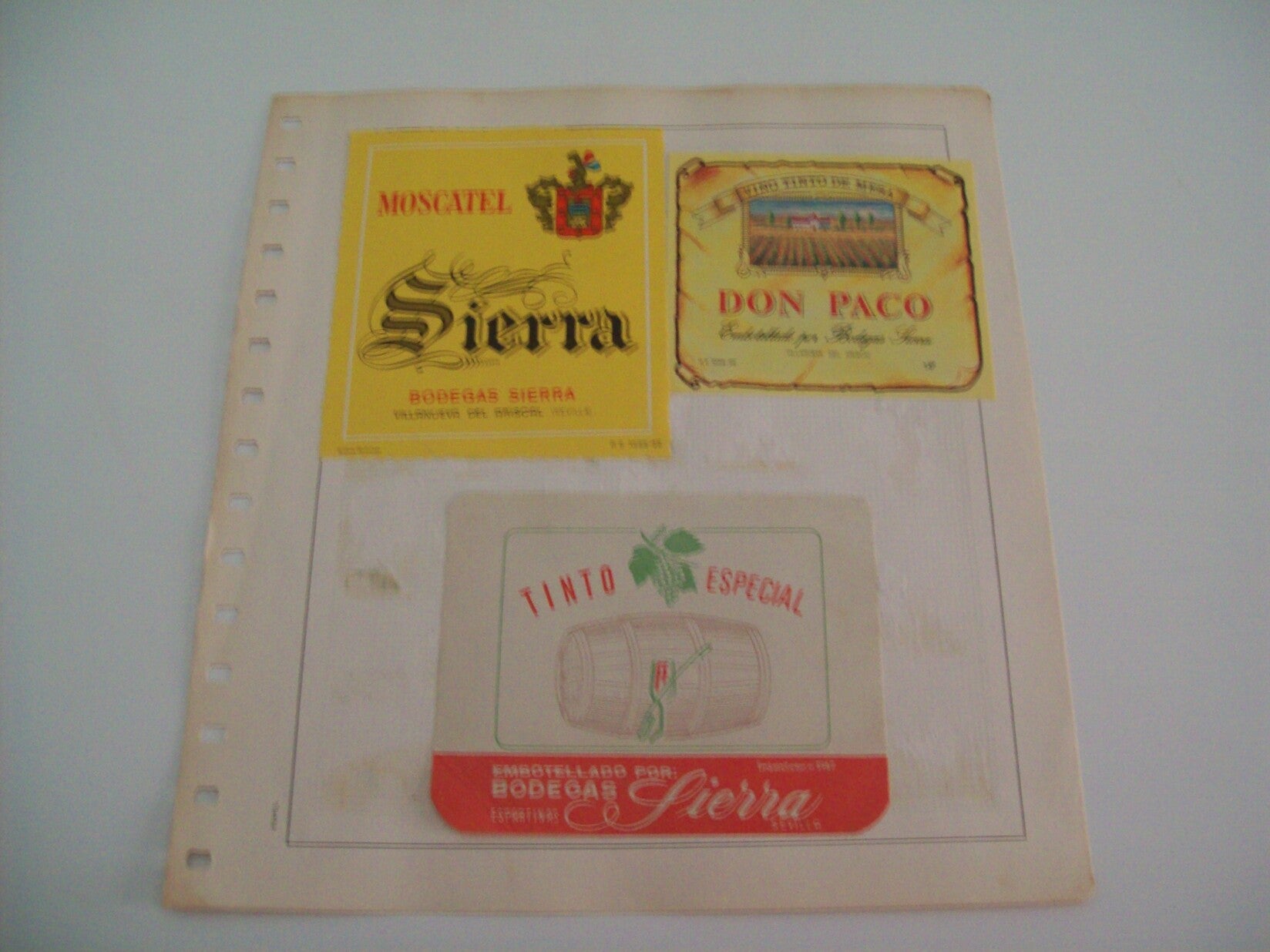 ETIQUETA LICOR 2283: Bodegas Sierra