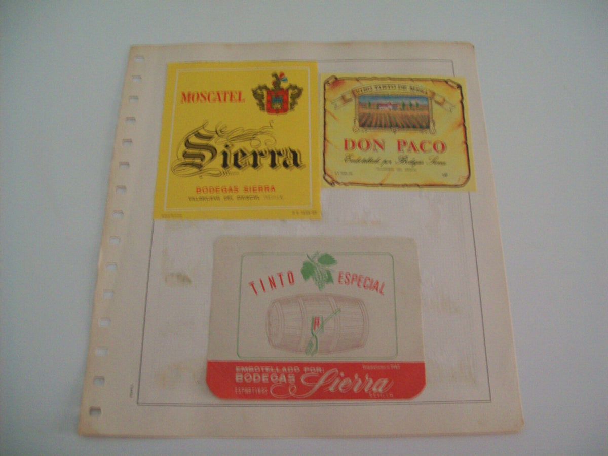 ETIQUETA LICOR 2283: Bodegas Sierra