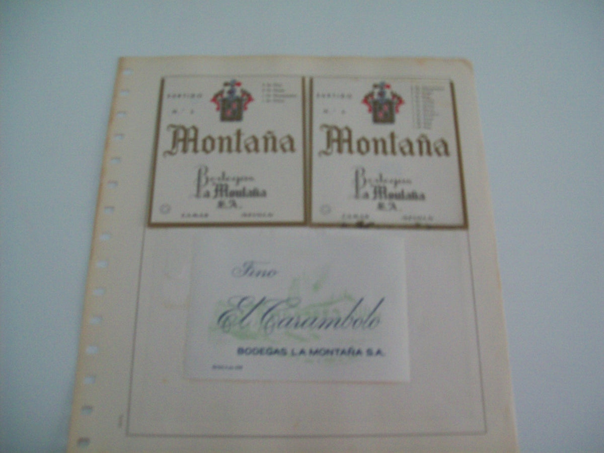 ETIQUETA LICOR 2284: Bodegas La Montaña