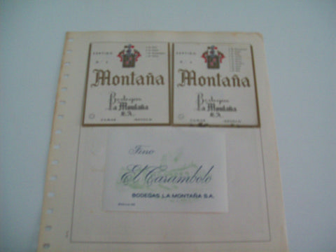 ETIQUETA LICOR 2284: Bodegas La Montaña