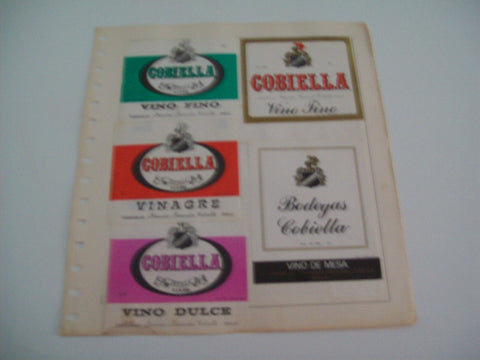 ETIQUETA LICOR 2287: Francisco Fernandez Cobiella