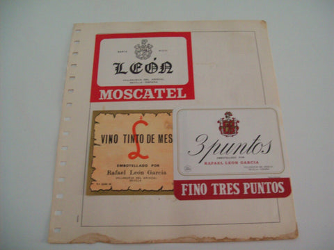 ETIQUETA LICOR 2289: Moscatel Leon 3 Puntos