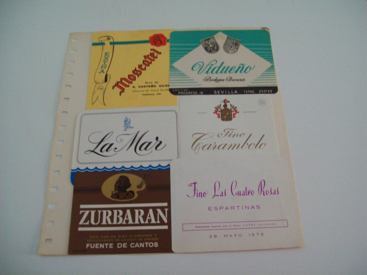ETIQUETA LICOR 2290: Fino Carambolo Vidueño La Mar Zurbaran