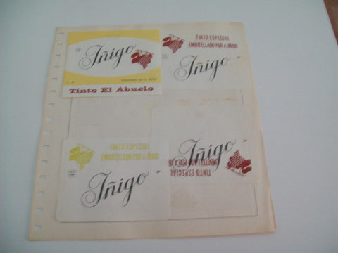 ETIQUETA LICOR 2294: Bodegas Iñigo