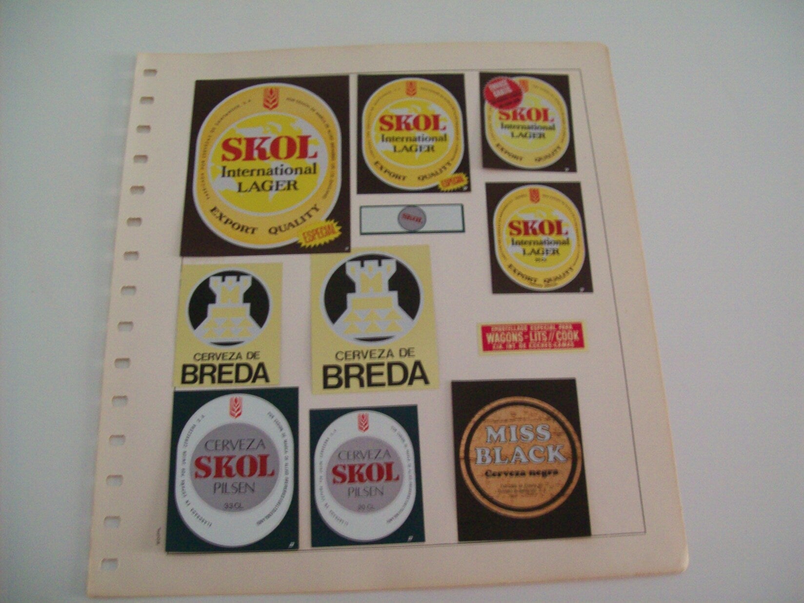 ETIQUETA LICOR 2308: Cerveza Skol