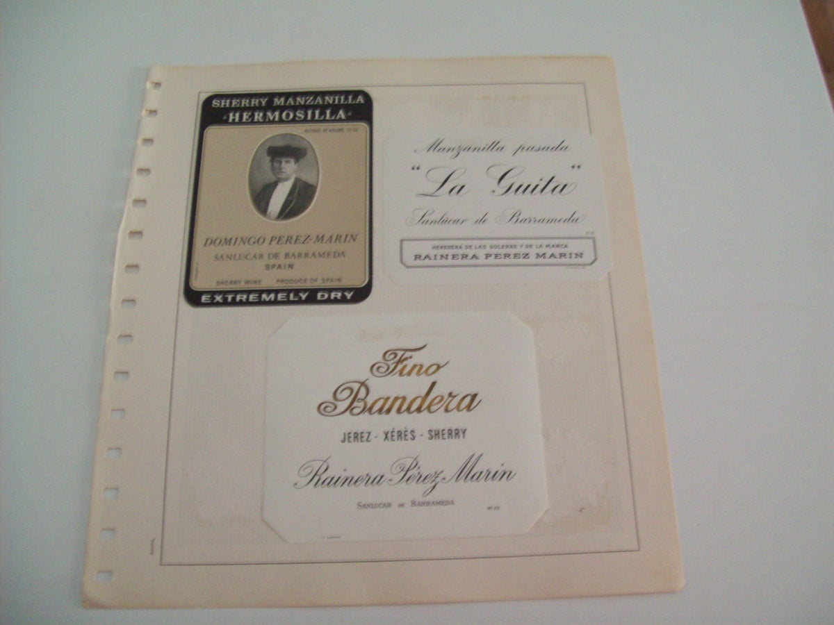 ETIQUETA LICOR 2310: Manzanilla Hermosilla Fino Bandera