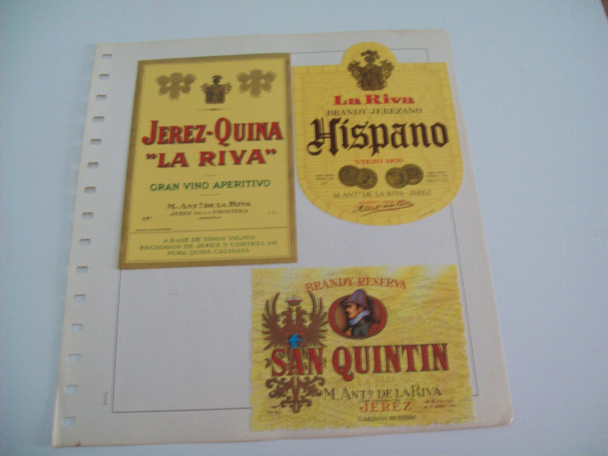 ETIQUETA LICOR 2319: Jerez La Riva Hispano San Quintin