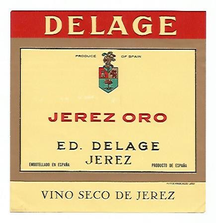 ETIQUETA 2343: Jerez Oro Delage