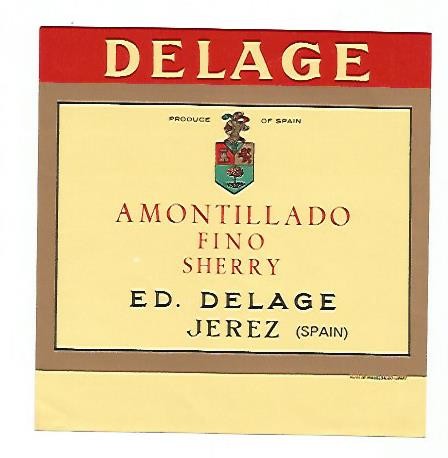 ETIQUETA 2344: Amontillado Sherry Delage