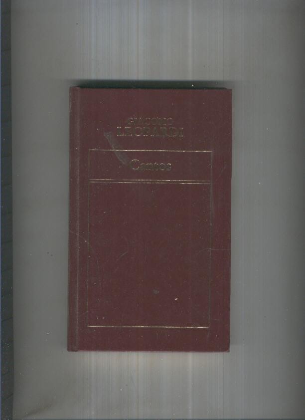 Grandes Poetas: Giacomo Leopardi: Cantos (arrancada hoja de creditos)