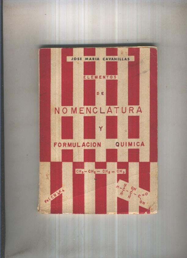 Elementos de nomenclatura y formulacion quimica