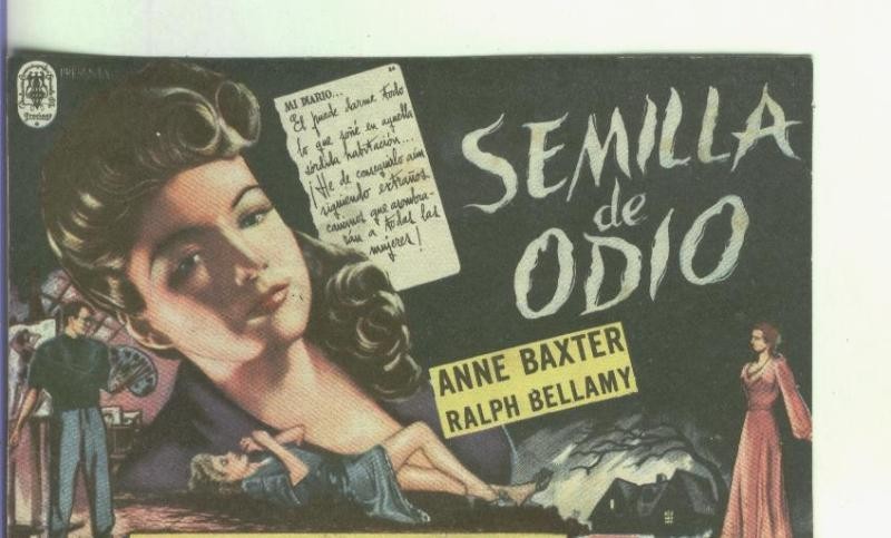 Programas de Cine: Semilla de odio