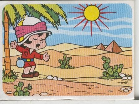 Cromos: Juego de refranes numero 07: Predicar en el desierto